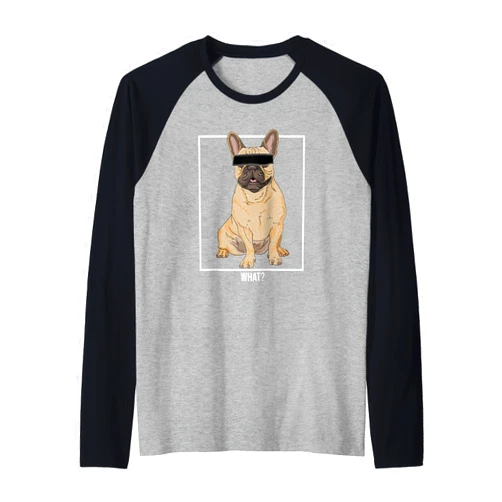 Lustige Zensierte Französischer Bulldogge Geschenk What Cool French Bulldog Funny Dog Gift Raglan Baseball Tee