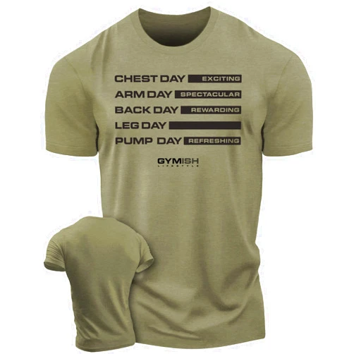 Gymish Lifestyle Gymdays Motivation Workout Shirts for Men, Gym Weightlifting Cool T-Shirts