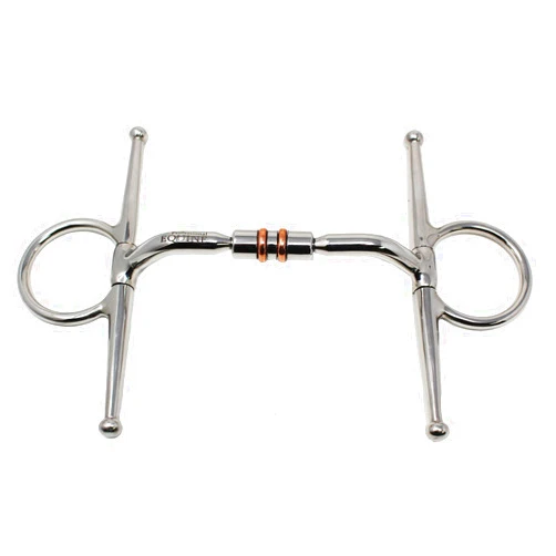 Professional Equine Horse Full Cheek Comfort Snaffle Bit Copper Rollers 35622