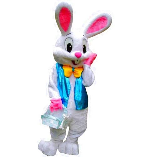 MatGui Easter Rabbit Bunny Costume Rabbit Mascot Costume Adult Size Fancy Dress
