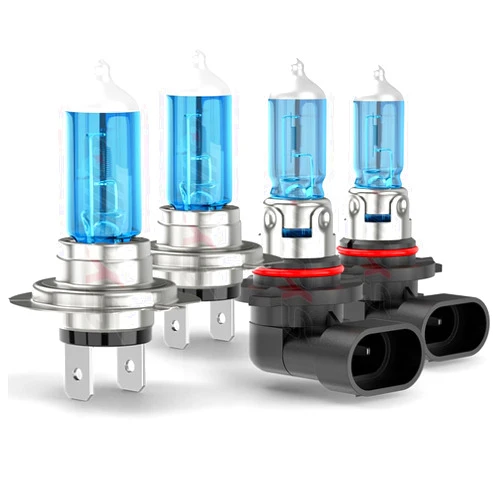 SYJIIP Upgraded Halogen Headlight Bulbs Compatible for Subaru Legacy 2005-2014/Outback 2010-2014, 9005 High Beam H7 Low Beam Headlamp Lights, Plug N Play, 6000K White, 300% Brightness,4-Pack