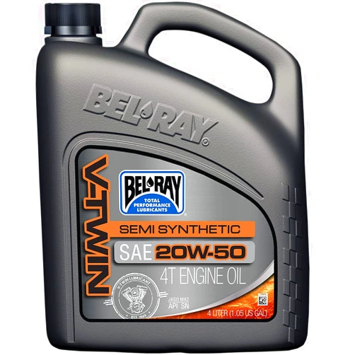 Bel-Ray V-Twin Semi-Synthetic Engine Oil 20W50 - 4L. 96910-BT4 by Bel-Ray