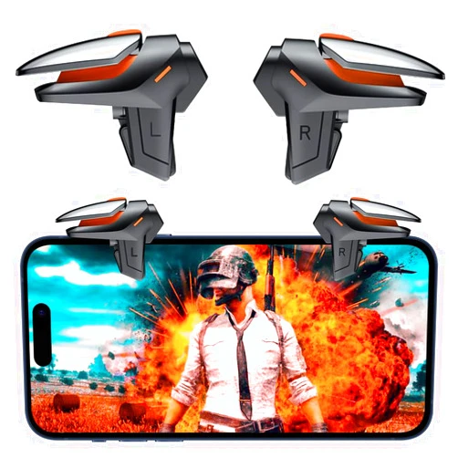 Sunmike Phone Triggers for PUBG Mobile, New Version Gaming Triggers for PUBG Mobile/Call of Duty/Knives Out/Rules of Survival, Sensitive Shoot & Aim Phone Trigger Compatible with iPhone & Android