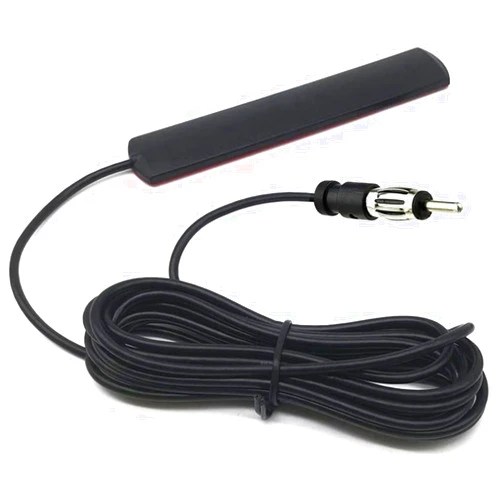 KUANVE Universal Car Radio Antenna Car Stereo FM AM Hidden Adhesive Mount Patch Antenna Car Radio Media Receiver Player Amplifier Antenna Connector for Vehicle Truck SUV Car