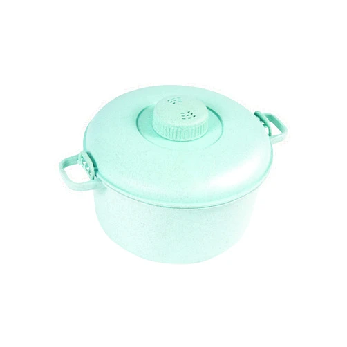 Handy Gourmet Eco Friendly Microwave Pressure Cooker - Easy Microwave Cooking - Easy & Fast Microwave Cookware for Rice, Chicken, Pasta, and More - Non-Toxic & Bio-degradable Material (Teal)