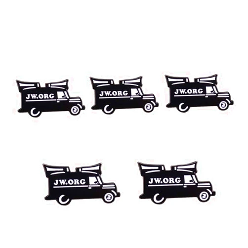Ficsowy Jw.org Pin Set of 5 Jw.org Presents for Jehovah's Witnesses Religious Symbol Car Badges