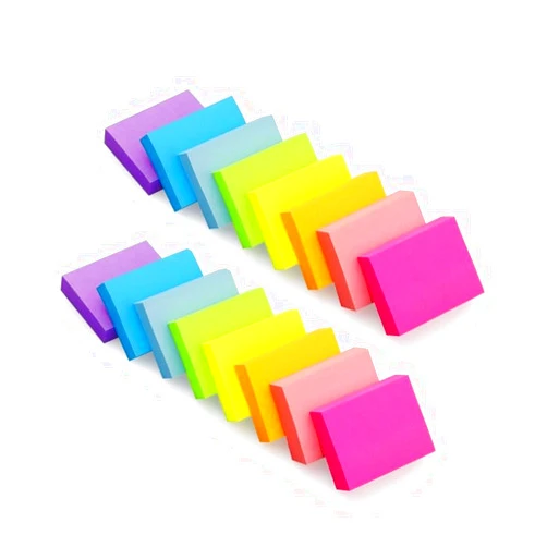 ATRIYFUL 1.5x2 Inches Sticky Notes Mini Papers 16 Pads Colorful Selt-Stick Pad Portable for Home Office Meeting