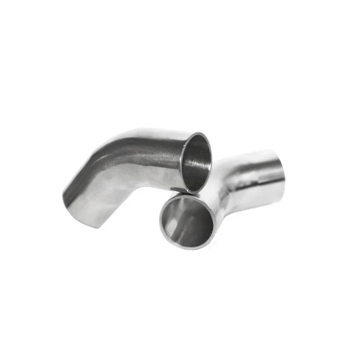 JIMINISO 19-108mm OD Lengthen 20mm SUS 304 Stainless Steel Sanitary Butt Weld 45 Deg Elbow Pipe Fitting Homebrew Beer