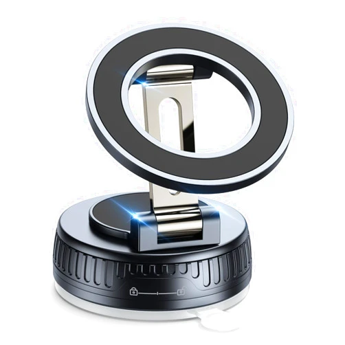 Ktryman Vacuum & Magnetic Car Phone Holder for MagSafe 【Upgraded 120+ LBS】 360° Adjustable Cell Phone Holders for Your Car, Car Phone Mount Accessories for iPhone 17 Pro Max 16 15 14 13 12 Air Plus