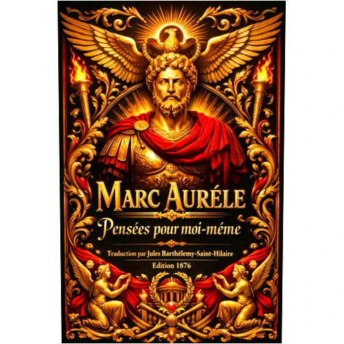 Marc Aurèle,Jules Barthélemy-y Saint-Hilaire Pensées Pour Moi-même : Méditations philosophiques d’un empereur stoïcien sur la vertu, la raison, le destin et la maîtrise de soi, rédigées au cœur ... humaine Par Marc Aurèle (French Edition)