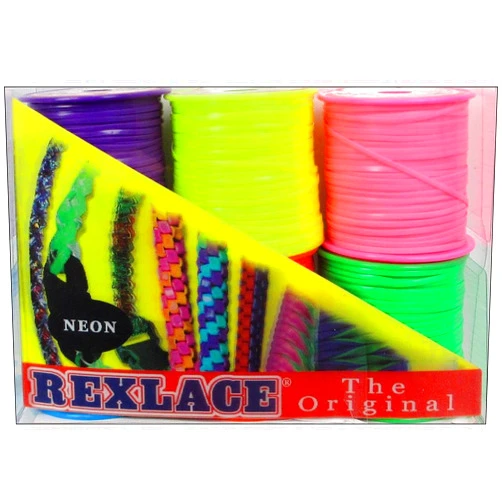 Pepperell Braiding Co. PEPRX6PK.2 Pepperell Rexlace 6 Pk Neon Colors 6 Pack