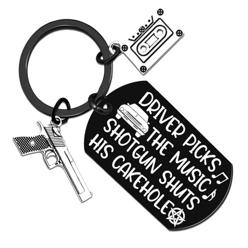 Sugchairo Funny Spl Keychain for Driver Music Lovers TV Fans Car Accessories Keychian for Men Women Birthday Christmas