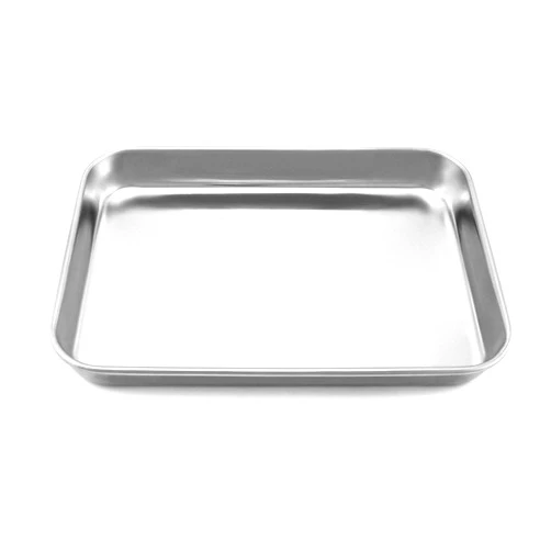 QWORK Stainless Steel Surgical Tray, for Medical Instruments, Tattoo, Surgical Supplies, 10 5/8