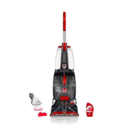 Hoover Power Scrub Elite Pet Upright Carpet Cleaner and Shampooer, Lightweight Machine, Red, FH50251PC