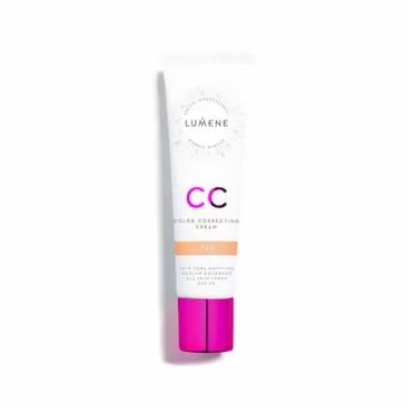 Lumene CC Color Correcting Cream - Tan - infused with Pure Arctic Spring Water - 6 in 1 Medium Coverage for all Skin Types SPF 20 - 30 ml / 1.0 Fl.Oz.