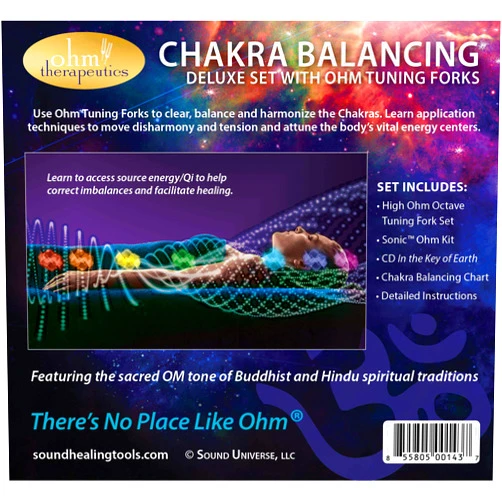 THERE'S NO PLACE LIKE OHM Chakra Balancing with Sound Multiple Octave Ohm Tuning Fork Set for Energy Practitioners & Sound Therapy (272.2 + 544.4 + 1088.8 hz)