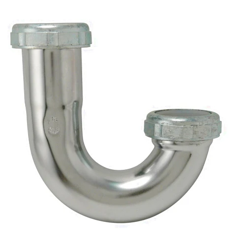 Plumb Pak PP20202 J-Bend Without Cleanout, 1-1/2 in, Brass