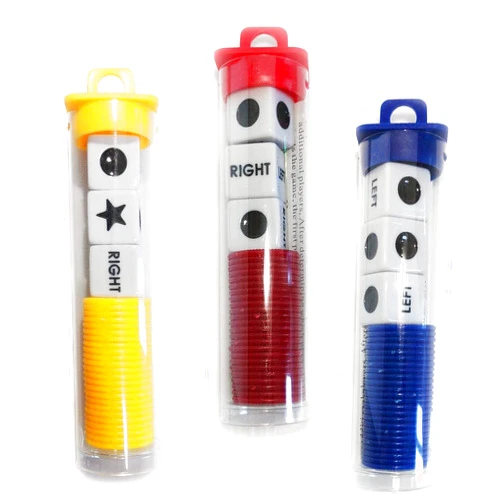 JHFY Left Right Center dice Game Prime Set Bundle (3 Pack)