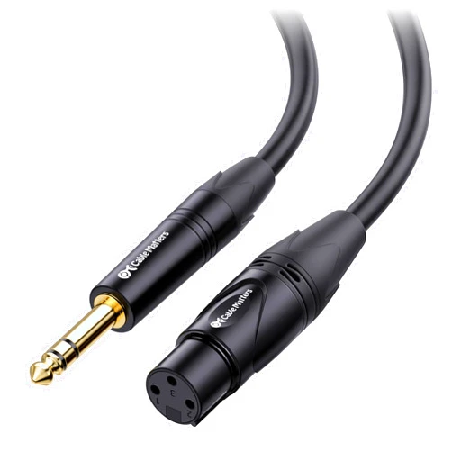 Cable Matters 6.35mm (1/4 Inch) TRS to XLR Cable - 10ft, Male to Female, XLR to 1/4 Cable