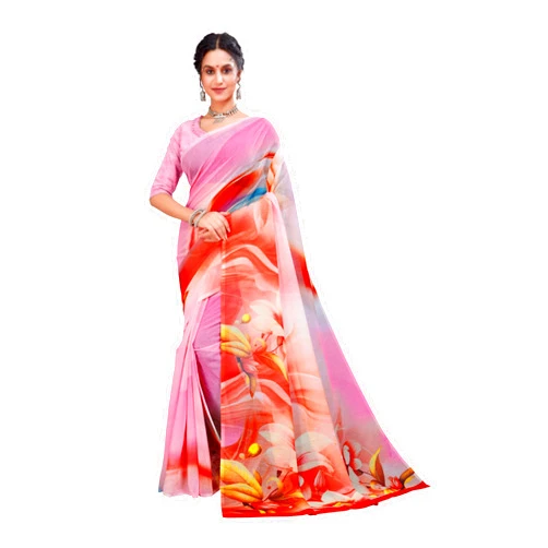 Garden Vareli House Of Vareli Vol 2 Floral Printed Taspa Saree with Unstitched Blouse