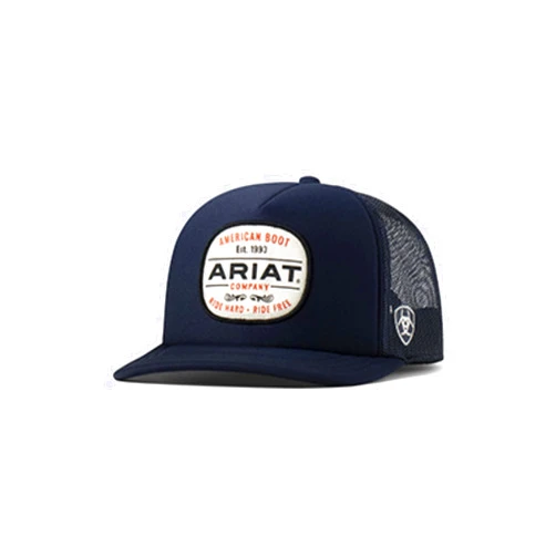 Ariat Men's Navy Trucker Cap with Classic Patch