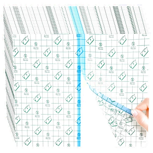 Nuanchu 36 Sheets Adhesive Waterproof Bandage Cover Transparent Stretch Bandage Film Dressing Clear Shower Protector Film Large Disposable Stretch Cover(8 x 10 Inches)
