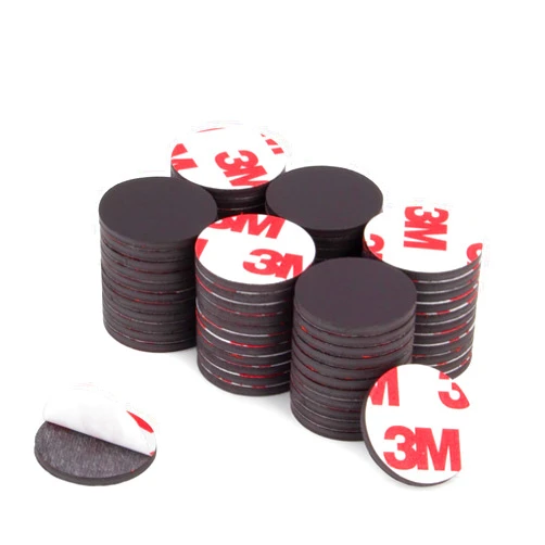Towjug Round Magnets with Adhesive Backing, 30 Pieces 3M Strong Adhesive Magnet Dots (Diameter 0.8’’ x 0.08”) Anisotropy Circle Magnets for DIY, Art Projects, whiteboards & Fridge