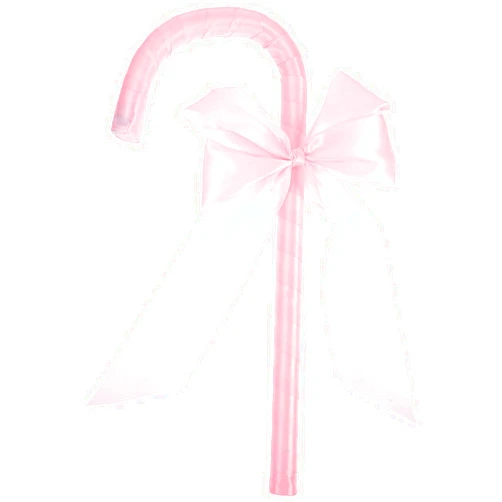 Garneck Shepherds Costume Crooks Staff Shepherd Hook Cane Plastic Walking Cane Prop Stick with Bowknot for Halloween Valentines Day Party Cosplay Pink