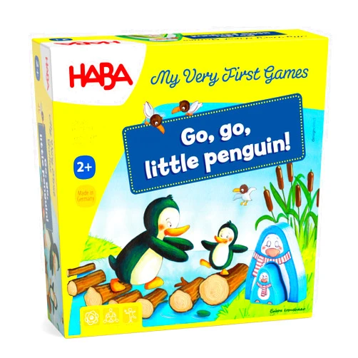 HABA My Very First Games - Go, Go Little Penguin Gifts Toddler Learning Game - Cooperative Toddler Board Games for 2 Year Olds - Made in Germany