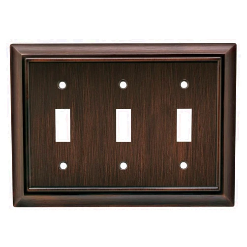 Franklin Brass Architectural Triple Switch Wall Plate / Switch Plate / Cover, Packaging may Vary