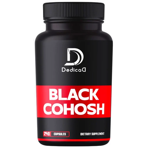 DEDICAD 1000mg Black Cohosh for Menopause Hot Flashes - 240 Capsules for 4-Month Supply - Support for Body Management, Women's Health & Immune System