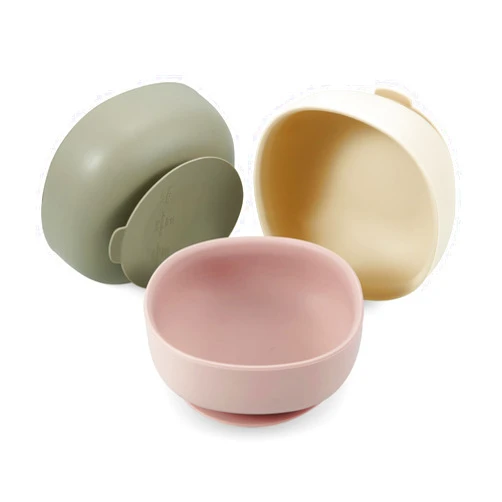 PandaEar 3 Pack Silicone Suction Bowls for Baby Toddler Infant Kids| Baby Food Bowls First Stage Feeding| Toddler Bowls Suction Food Grade Soft Safe Silicone BPA-Free