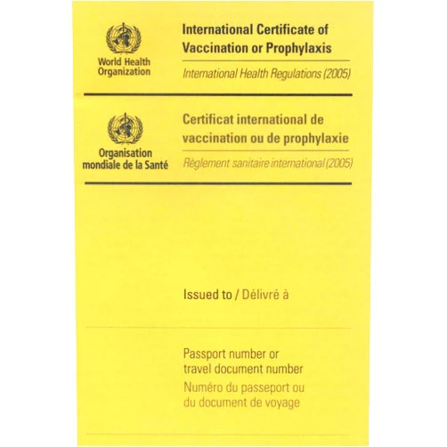 By World Health Organization (Author) International Certificate of Vaccination with Vinyl Document Holder - World Health Organization Bilingual Version [cards] World Health Organization [Jan 01, 2007]