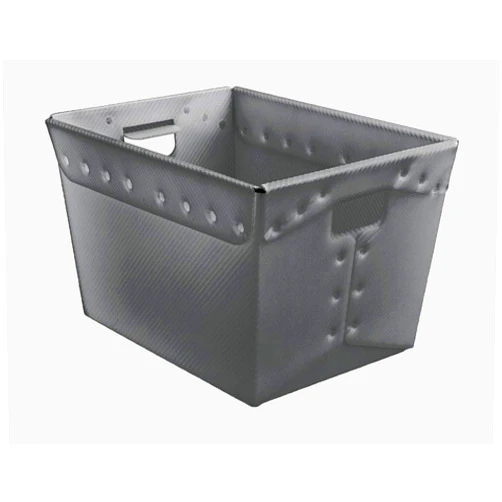 Diversiplast Postal Tote, 18 X 13 X 12 (Pack of 3) (Gray.)