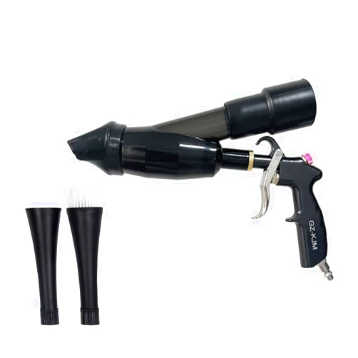 GZ-KJM Car Cleaning Gun High Pressure Air Blow Gun with Suction Hood Detailing Interior Dryer Blower Gun Auto Detailing Kit Tools for Quickly Blasts Dirt and Dust from Surface