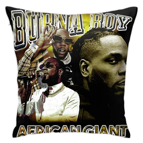 DanaMWatson Burna Musics Boy Pillowcase Decorative Pillow Covers 18x18 inch Square Cushion Case for Living Room Bedroom Sofa Cars