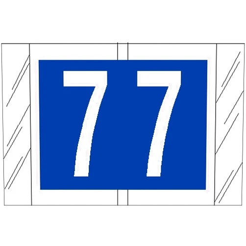 Tabbies Original COL'R'TAB 11000 Series Numeric Labels, Blue, 7