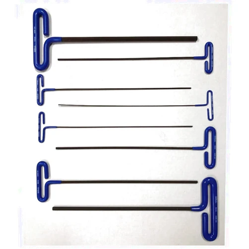 Eklind Tool EKLIND 55508 Cushion Grip Hex T-Key allen wrench - 8pc set Metric MM sizes 2-10 (15In shaft)