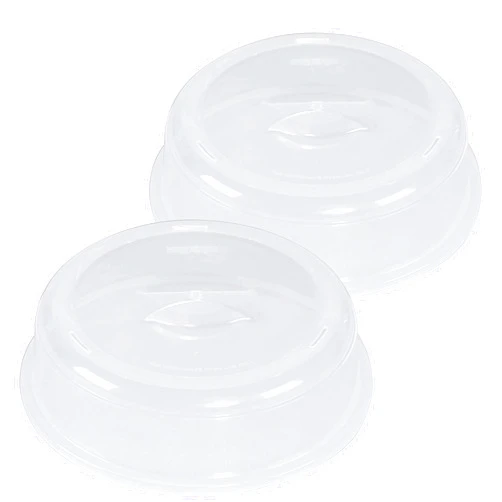 Nordic Ware BPA-free and Melamine Free Plastic Splatter Microwave Cover, 10-Inch (Set of 2), Clear