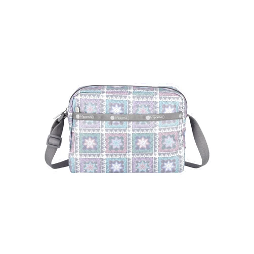 LeSportsac Daniella Crossbody Bag (Pastel Geometric Lace)