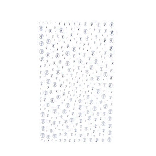 DECORA 325 Clear Rhinestone Stickers Gems and Self Adhesive Craft Bling