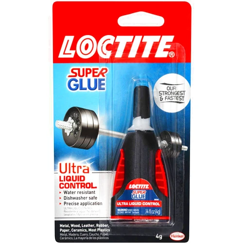Loctite Liquid Super Glue, Clear, 0.14oz, 1/ea