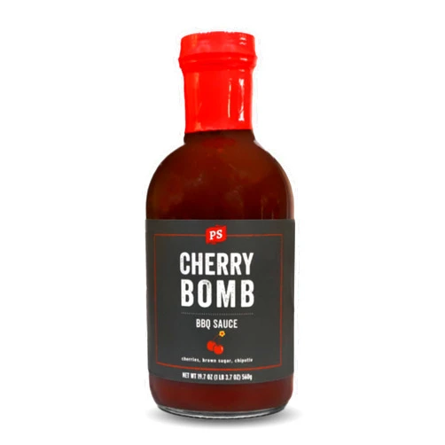 PS Seasoning Cherry Bomb - Door County Cherry BBQ Sauce & All Purpose Sauce - Great on Pork Chops, Salmon, Chicken Wings, Pulled Pork, BBQ Ribs, Pork Tenderloin and more