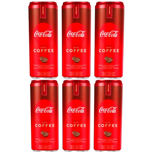 Generic Coca-Cola with Coffee Mocha Cans, 12 fl oz, 6 packs