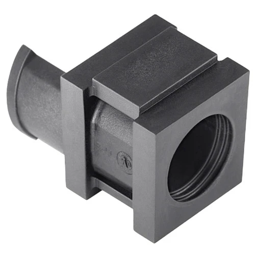 Hellermann Tyton HellermannTyton VP-S_15-16_Ins-SGL-PL-BK Single-Feed spout Halogen-Free TPE Black