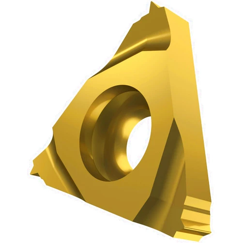 Pramet TN 16NR150M:T8030 Carbide Multi-Material (P30,M25,K30) Indexable Internal Threading Insert, 60 Degree Metric Thread, Gold (Pack of 5)