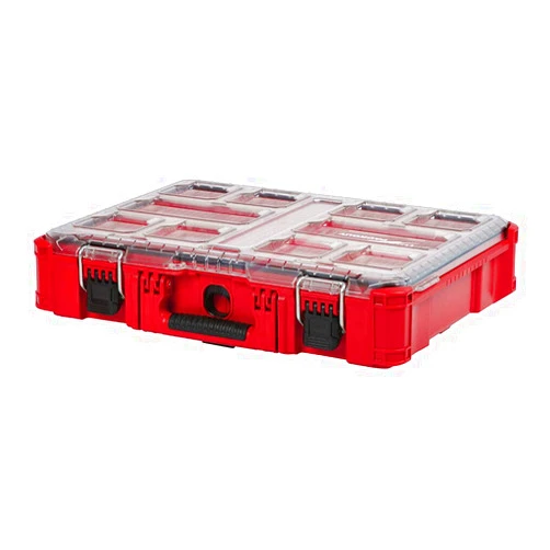 IWUDSAY Packout, Packout Tool Box, Packout Organizer, Packout Tool Bag,For Milwaukee 48-22-8430 10-Bin Impact Resistant Polymer Packout Organizer