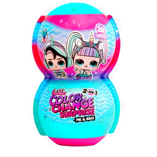 L.O.L. Surprise! Me & My Bro Color Change Surprise™ with 20 Surprises - Great Gift for Kids Ages 4+