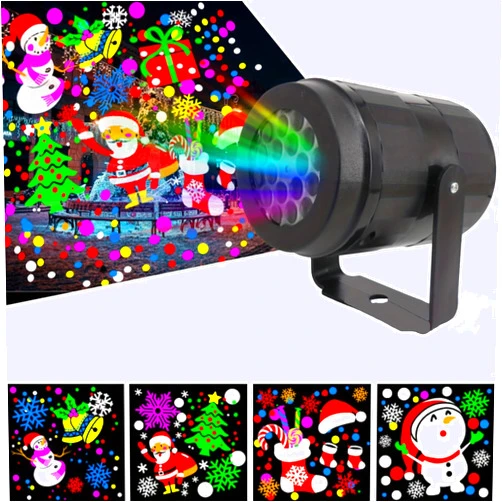 YXWUIVP 3D Indoor and Outdoor LED Christmas Projector Lights
