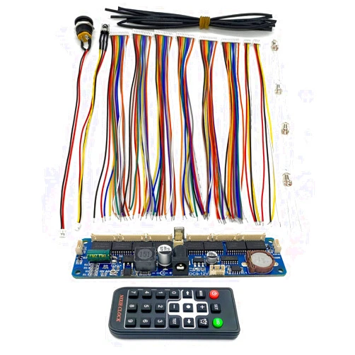 QINIZX Nixie Tube Clock Remote Control Board Motherboard PCBA Kits 6-Bit Digital Clock Fit for IN-12 IN-14 in-1 IN-18 QS30-1 Vacuum Tube, Handmade DIY Retro Desk Clock, NO Tubes 4.75x1.26x 0.55 inches